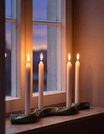 Dottir Nordic Design Dottir Samsurium Couronne candlestick 4-piece Spruce