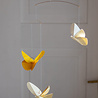 Livingly Livingly Vlinder mobiel geel 36x45cm
