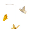 Livingly Livingly Vlinder mobiel geel 36x45cm