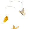 Livingly Livingly Vlinder mobiel geel 36x45cm