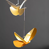 Livingly Livingly Vlinder mobiel geel 36x45cm