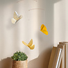 Livingly Livingly Vlinder mobiel geel 36x45cm
