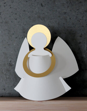 Livingly Livingly Circle angels 2st 10cm hang / staand