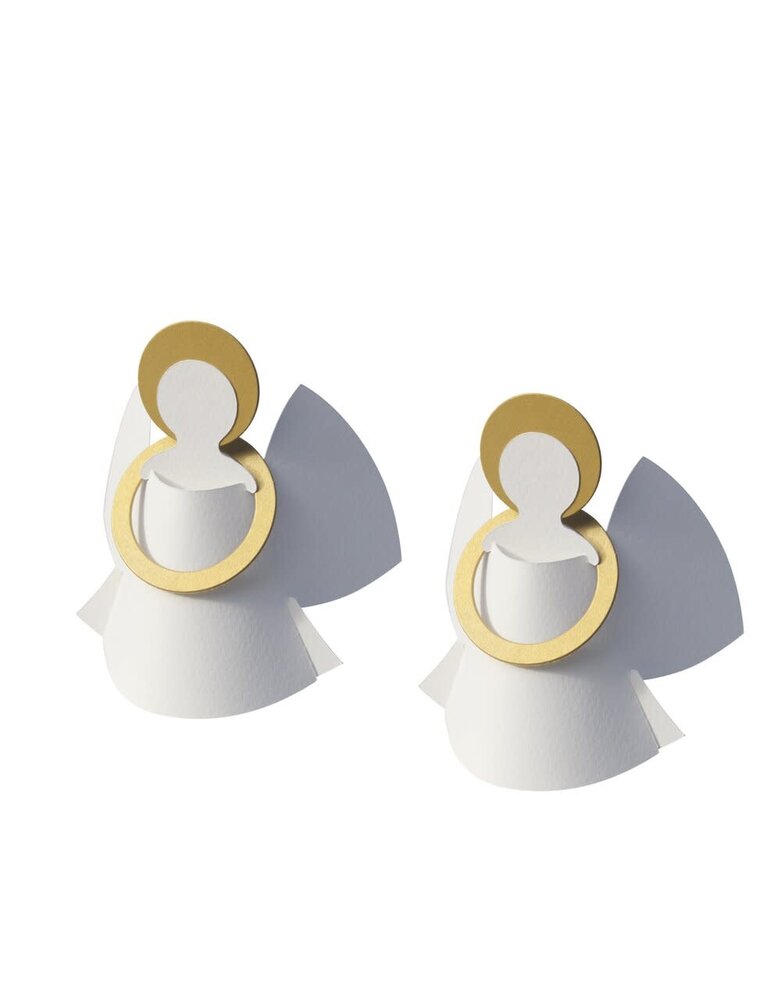 Livingly Livingly Circle angels 2st 10cm hang / staand