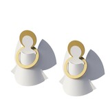 Livingly Livingly Circle angels 2st 10cm hang / staand