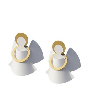 Livingly Livingly Circle angels 2st 10cm hang / staand Livingly Livingly Circle angels 2st 10cm hang / staand