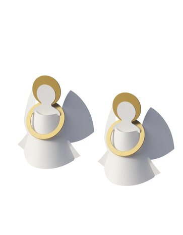 Livingly Livingly Circle angels 2st 10cm hang / staand