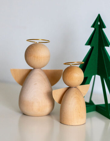 Livingly Livingly Houten engel small 10cm Livingly Livingly Houten engel small 10cm