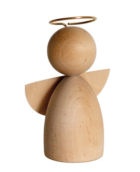 Livingly Livingly Houten engel small 10cm Livingly Livingly Houten engel small 10cm