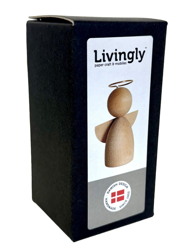 Livingly Livingly Houten engel small 10cm Livingly Livingly Houten engel small 10cm