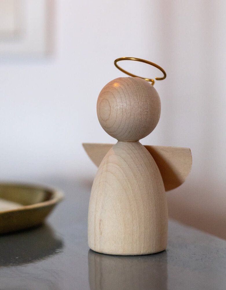 Livingly Livingly Houten engel small 10cm Livingly Livingly Houten engel small 10cm