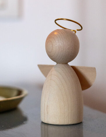 Livingly Livingly Houten engel small 10cm Livingly Livingly Houten engel small 10cm
