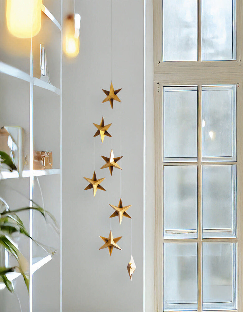 Livingly Livingly Ster mobiel Mini 68cm goud Livingly Livingly Ster mobiel Mini 68cm goud