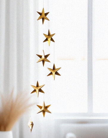 Livingly Livingly Ster mobiel Mini 68cm goud Livingly Livingly Ster mobiel Mini 68cm goud