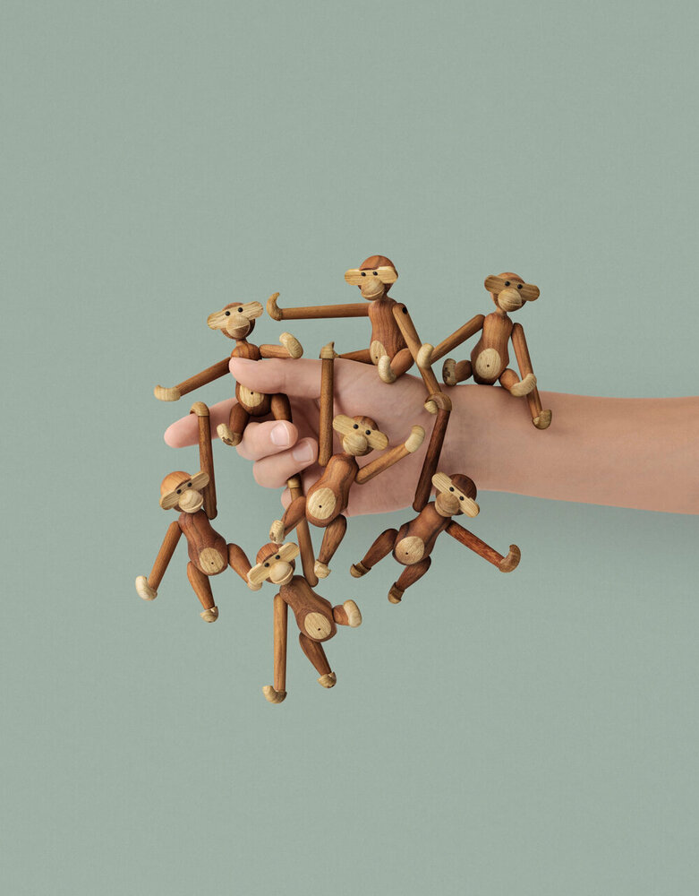 Kay Bojesen Denmark Kay Bojesen Monkey Mini teak en limba Kay Bojesen Denmark Kay Bojesen Monkey Mini teak en limba