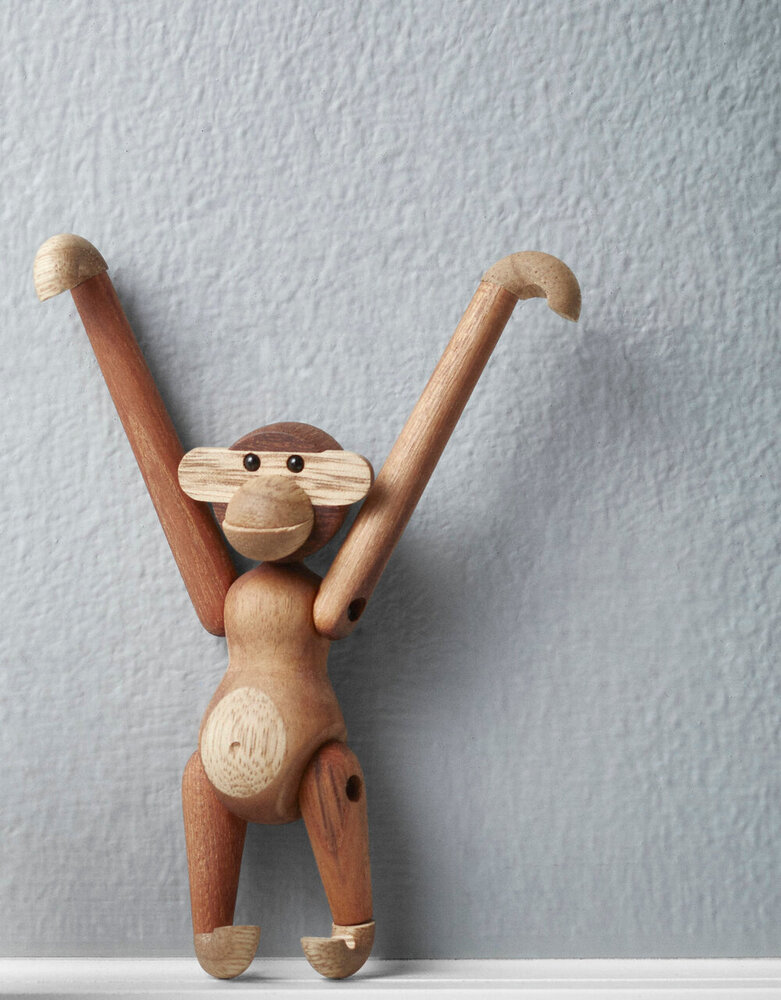 Kay Bojesen Denmark Kay Bojesen Monkey Mini teak en limba Kay Bojesen Denmark Kay Bojesen Monkey Mini teak en limba