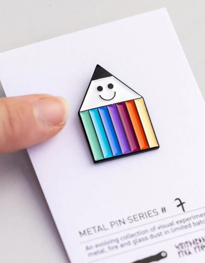 Studio Arhoj Studio Arhoj Metal Pin Series #7 Penny Rainbow