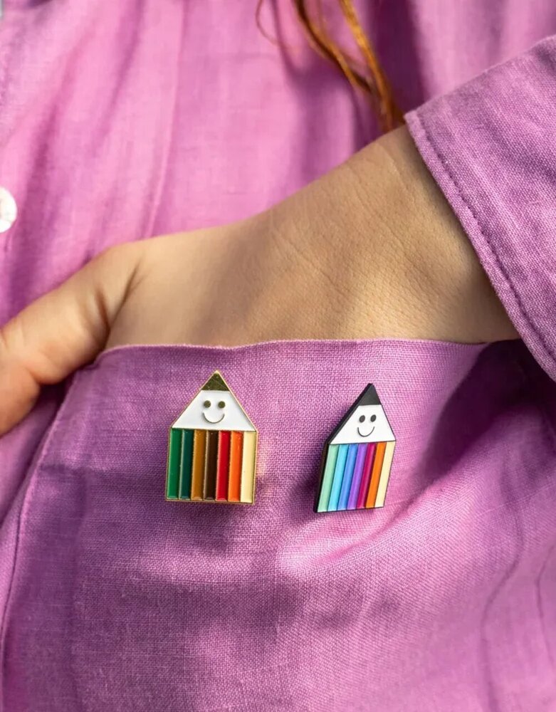 Studio Arhoj Studio Arhoj Metal Pin Series #7 Penny Rainbow