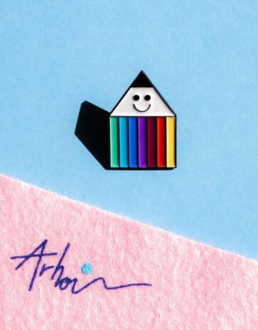 Studio Arhoj Studio Arhoj Metal Pin Series #7 Penny Rainbow