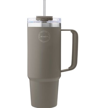 AYA & IDA AYA & IDA Thermo cup with straw 885ml Driftwood AYA & IDA AYA & IDA Thermo cup with straw 885ml Driftwood