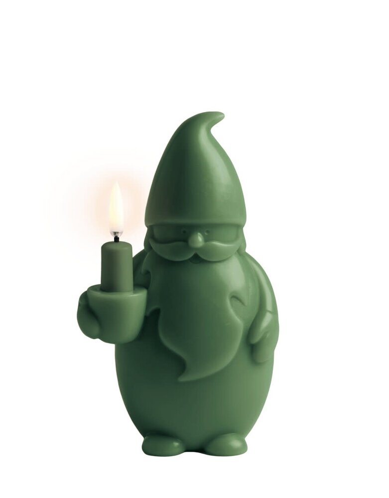 Uyuni Lighting Uyuni Lighting LED Wax Kaars Santa Claus H17cm Olive green Uyuni Lighting Uyuni Lighting LED Wax Kaars Santa Claus H17cm Olive green