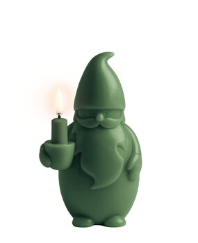 Uyuni Lighting Uyuni Lighting LED Wax Candle Santa Claus H17cm Olive green Uyuni Lighting Uyuni Lighting LED Wax Candle Santa Claus H17cm Olive green