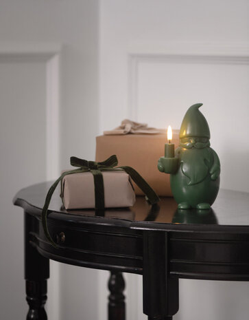 Uyuni Lighting Uyuni Lighting LED Wax Candle Santa Claus H17cm Olive green Uyuni Lighting Uyuni Lighting LED Wax Candle Santa Claus H17cm Olive green