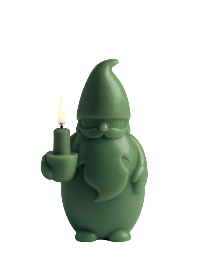 Uyuni Lighting Uyuni Lighting LED Wax Candle Santa Claus H17cm Olive green Uyuni Lighting Uyuni Lighting LED Wax Candle Santa Claus H17cm Olive green