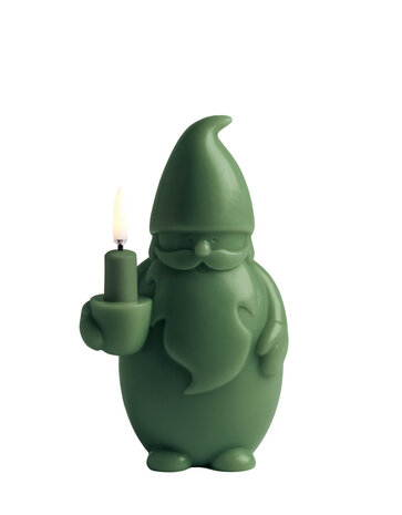 Uyuni Lighting Uyuni Lighting LED Wax Kaars Santa Claus H17cm Olive green Uyuni Lighting Uyuni Lighting LED Wax Kaars Santa Claus H17cm Olive green