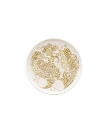 Marimekko Marimekko Piirto Ketunmarja plate 13.5cm gold-colored