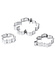 Marimekko Unikko cookie cutter stainless steel set of 3 pieces Marimekko Unikko cookie cutter stainless steel set of 3 pieces
