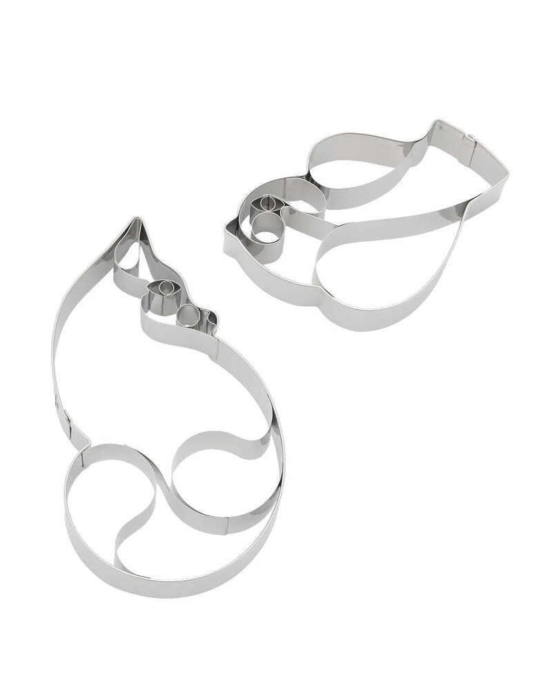 Marimekko Marimekko Ketunmarja koekjesvorm RVS set van 2 stuks Marimekko Marimekko Ketunmarja koekjesvorm RVS set van 2 stuks