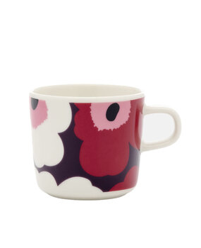 Marimekko Marimekko Unikko beker 2dl cranberry Marimekko Marimekko Unikko beker 2dl cranberry