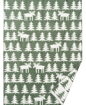 Klippan Klippan Moose walk 130x180cm wool plaid 100% lambswool green
