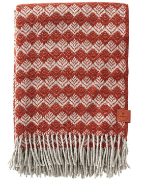 Klippan Klippan Tuva throw, 60% Swedish wool, 130x200, rust Klippan Klippan Tuva throw, 60% Swedish wool, 130x200, rust
