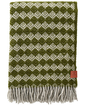 Klippan Klippan Tuva plaid van 60% Zweedse Wol 130x200 Mosgroen Klippan Klippan Tuva plaid van 60% Zweedse Wol 130x200 Mosgroen