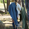 Klippan Klippan Tuva throw, 60% Swedish wool, 130x200, Indigo