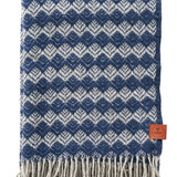 Klippan Klippan Tuva throw, 60% Swedish wool, 130x200, Indigo