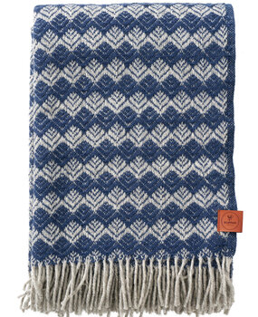 Klippan Klippan Tuva plaid van 60% Zweedse Wol 130x200 Indigo Klippan Klippan Tuva plaid van 60% Zweedse Wol 130x200 Indigo