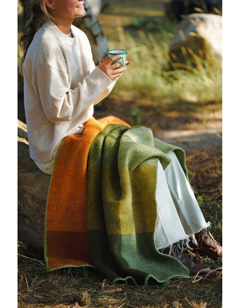 Klippan Klippan Gotland plaid 90x130cm 25% Gotland wool green mix