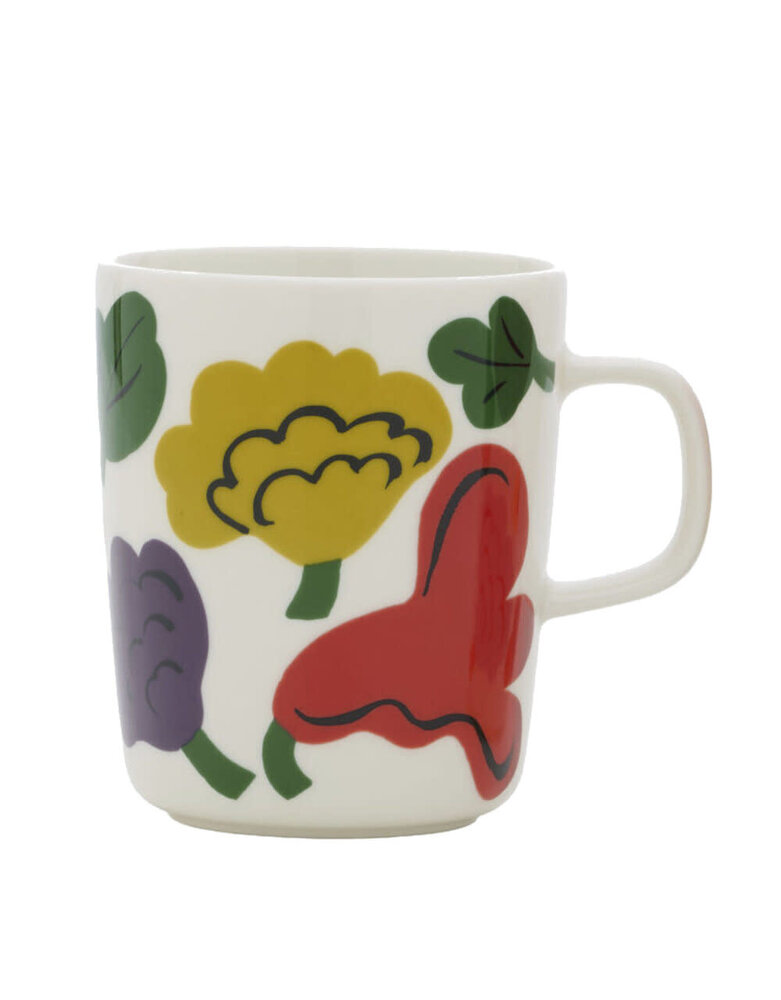 Marimekko Marimekko Kukasta kukkaan beker 2,5dl pruim limited edition Marimekko Marimekko Kukasta kukkaan beker 2,5dl pruim limited edition