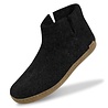 Glerups Glerups Boot Slipper Charcoal with leather sole (various sizes) Glerups Glerups Boot Slipper Charcoal with leather sole (various sizes)