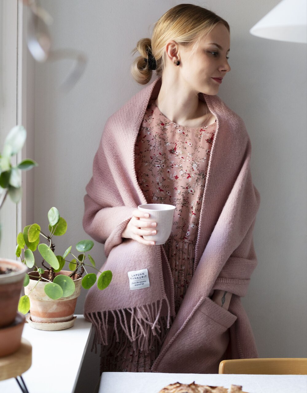 Warme Wollen Sjaal met zakken