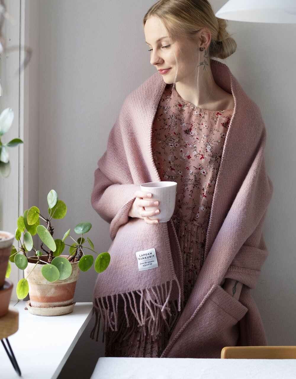 Warme Wollen Sjaal met zakken