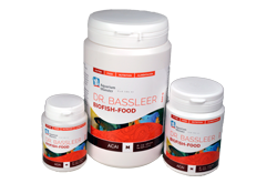 Aliments biofish de cuir de basse acai