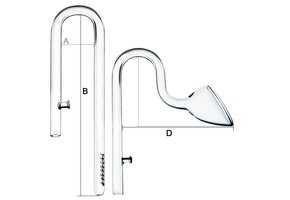 Glas uitrstroom 'Lily pipe' glas set