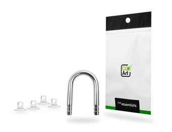 Connecteur de tubes en acier inoxydable U-Turn + 4x ventouses