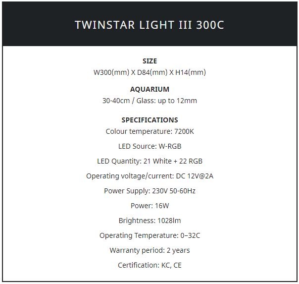 Twinstar verlichting New C-line III