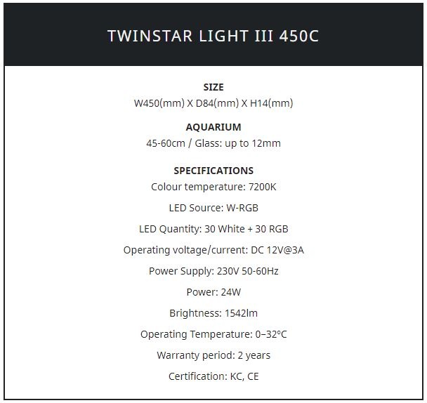 Twinstar verlichting New C-line III