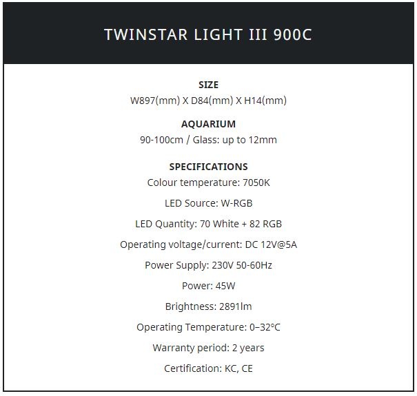 Twinstar verlichting New C-line III